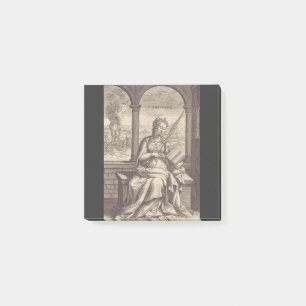 Saint Anastasia the Deliverer Black & White Art Post-it Notes