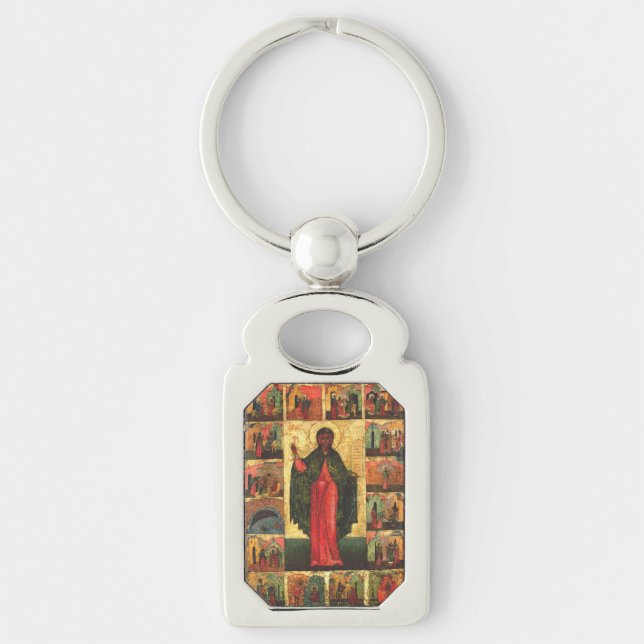 Saint Anastasia the Deliverer Byzantine Art Keychain (Front)