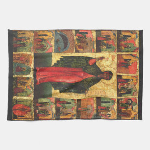 Saint Anastasia the Deliverer Byzantine Art Kitchen Towel