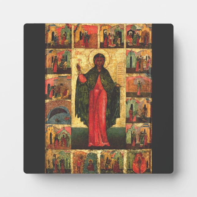 Saint Anastasia Virgin and martyr Plaque (Front)