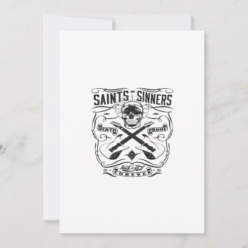 saint and sinners rock n roll forever death proof invitation