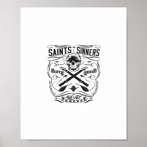 saint and sinners rock n roll forever death proof poster