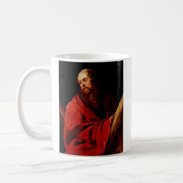Saint Andrew by Peter Paul Rubens Coffee Mug (Left)