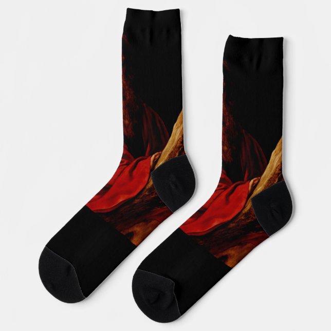 Saint Andrew by Peter Paul Rubens Socks (Left)