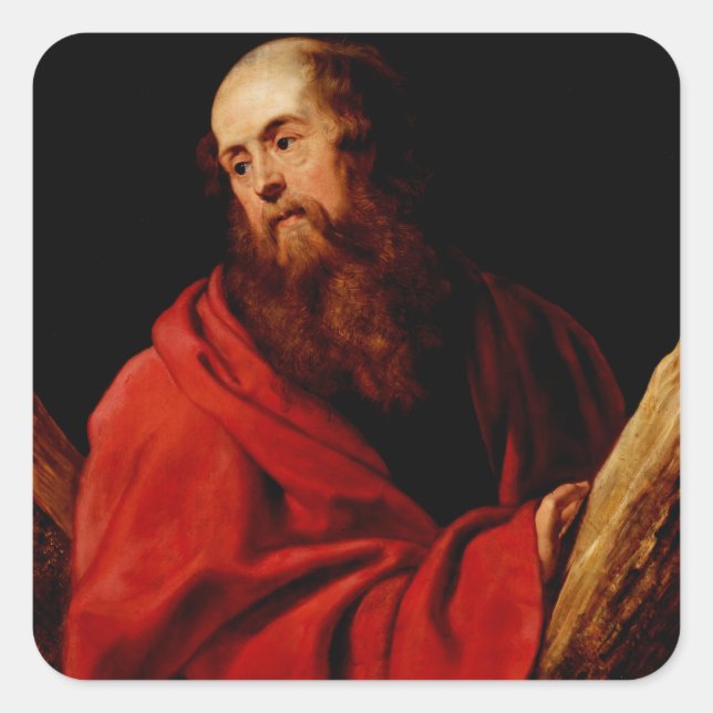 Saint Andrew by Peter Paul Rubens Square Sticker (Front)
