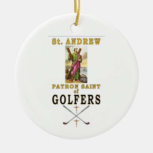 SAINT ANDREW GOLF CERAMIC ORNAMENT