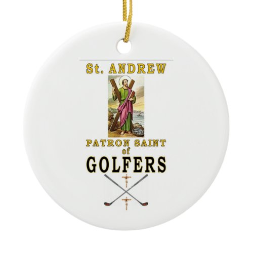 SAINT ANDREW GOLF CERAMIC ORNAMENT