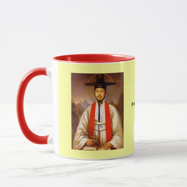 Saint Andrew Kim Taegon  Hanja Mug (Left)