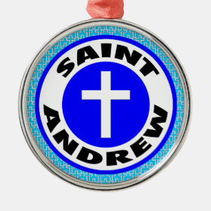 Saint Andrew Metal Ornament