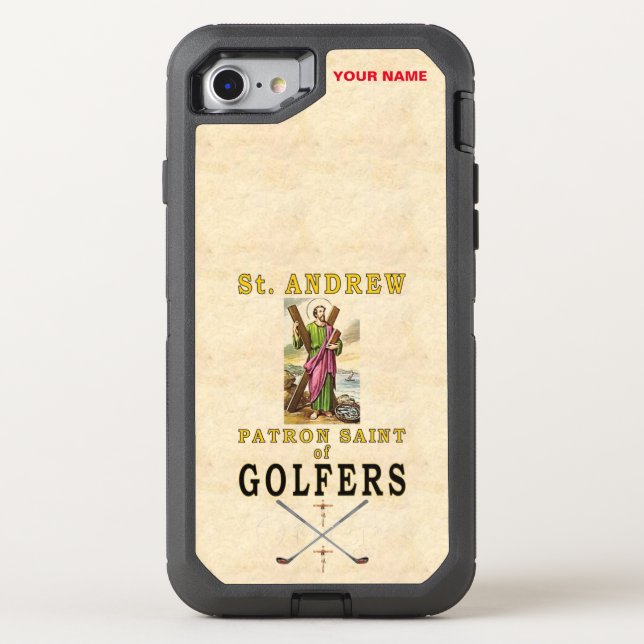 SAINT ANDREW (Patron Saint of Golfers) Otterbox iPhone Case (Back)