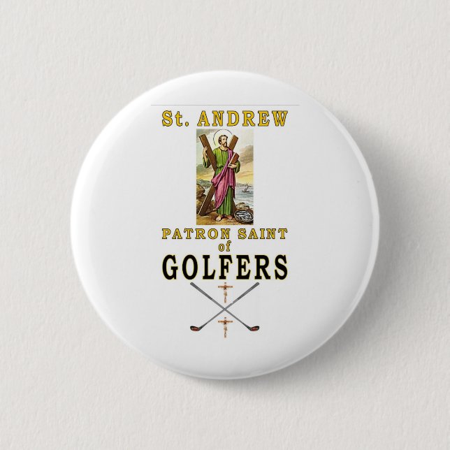 SAINT ANDREW PINBACK BUTTON (Front)