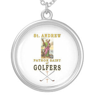 SAINT ANDREW SILVER PLATED NECKLACE