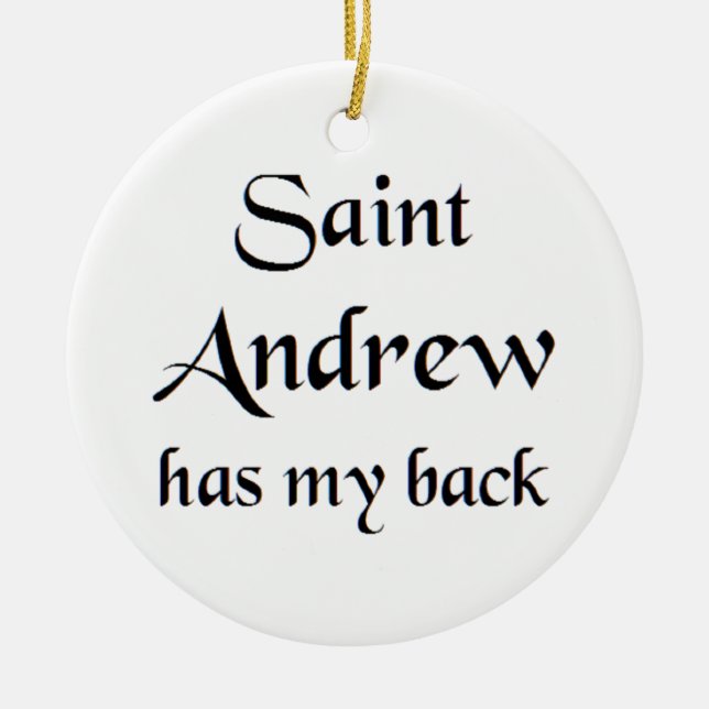 saint andrew T-Shirt Ceramic Ornament (Front)