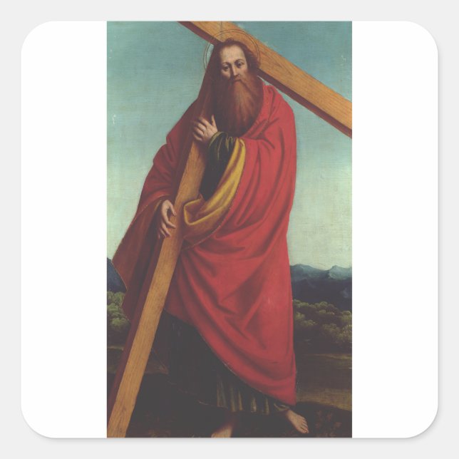 Saint Andrew the Apostle First‑Called Disciple Square Sticker (Front)