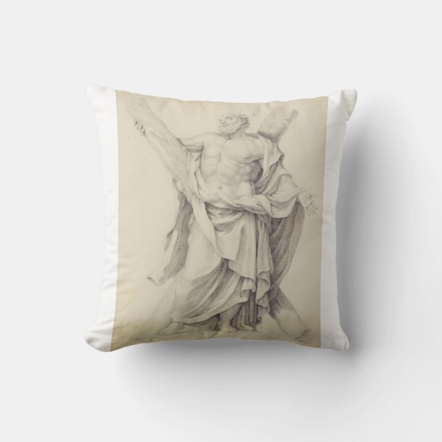 Saint Andrew the Apostle First‑Called Disciple Throw Pillow (Front)