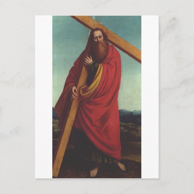 Saint Andrew the Apostle Martyr Postcard (Front)