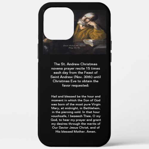 Saint Andrew The Apostle Prayer iPhone 12 Pro Max Case