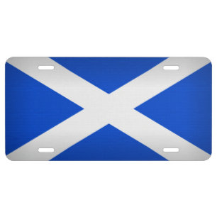 Saint Andrew's Cross License Plate
