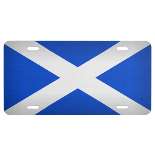 Saint Andrews Cross License Plate