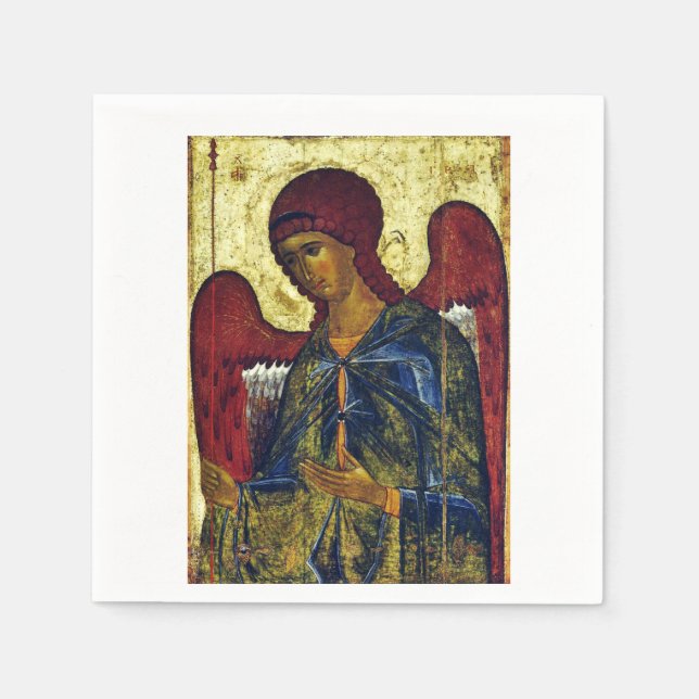 Saint Angel Gabriel Orthodox Icon Napkins (Front)