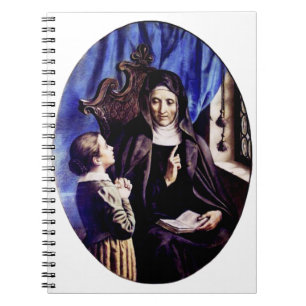 Saint Angela Merici Patron Saint of Educators and Notebook