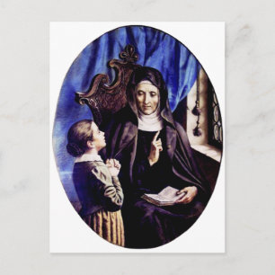 Saint Angela Merici Patron Saint of Educators and Postcard