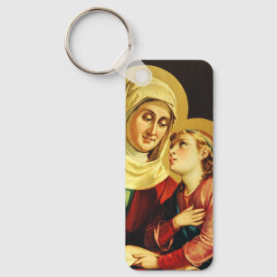 Saint Ann and Virgin Mary Keychain