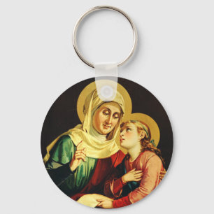 Saint Ann and Virgin Mary Keychain