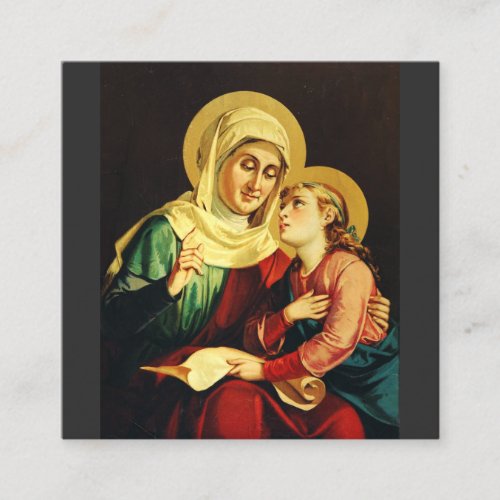 Saint Ann and Virgin Mary Square Business Card