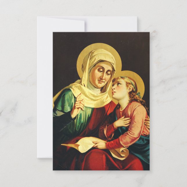 Saint Ann and Virgin Mary Thank You Card (Front)