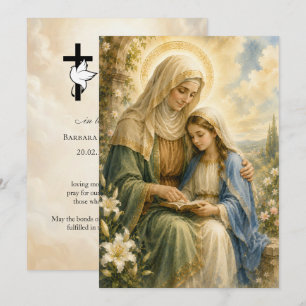 Saint Anne Funeral Prayer 5x7 inch Card