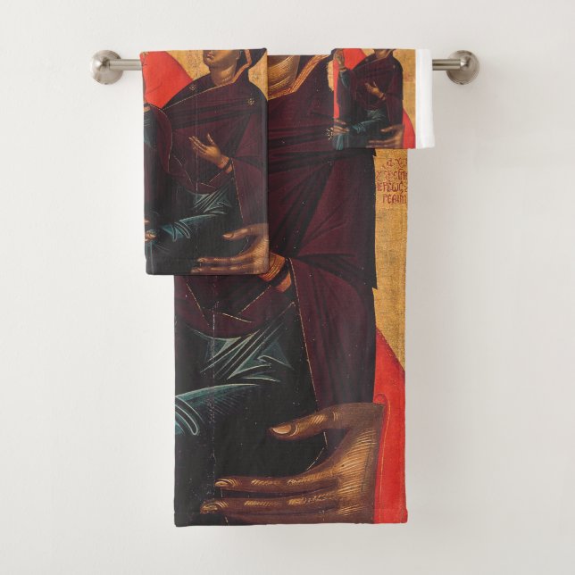 Saint Anne with the Virgin Mary Bath Towel Set (Insitu)