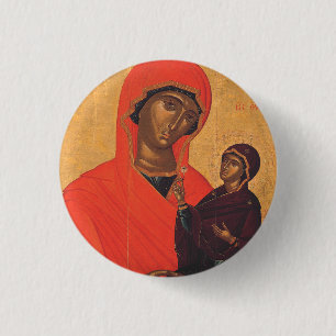 Saint Anne with the Virgin Mary Button