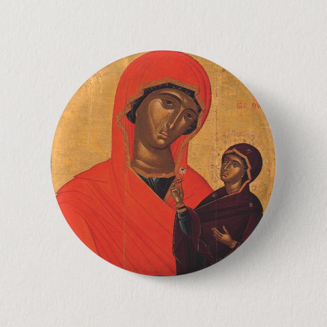 Saint Anne with the Virgin Mary Button (Front)