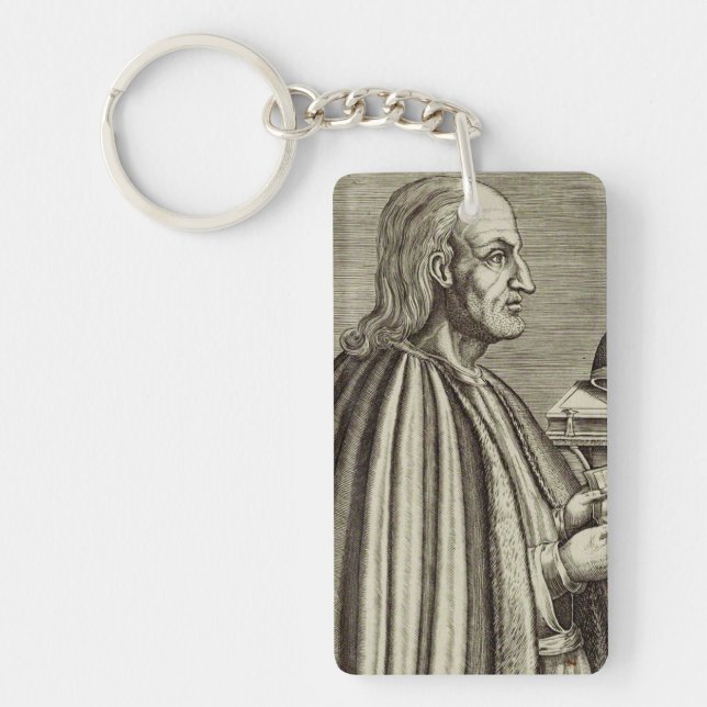 Saint Anselm of Canterbury Doctor of the Church Keychain (Front)