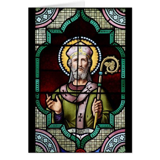 Saint Anselm of Canterbury Stained Glass Art (Front)