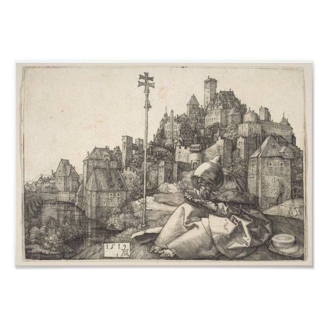 Saint Anthony Engraving by Albrecht Durer Photo Print (Front)