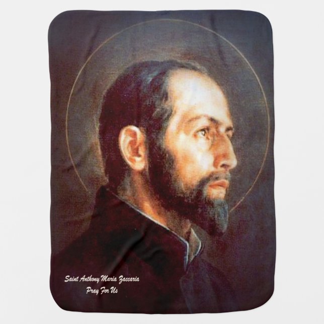 Saint Anthony Maria Zaccaria Baby Blanket (Front)