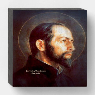 Saint Anthony Maria Zaccaria Wooden Box Sign