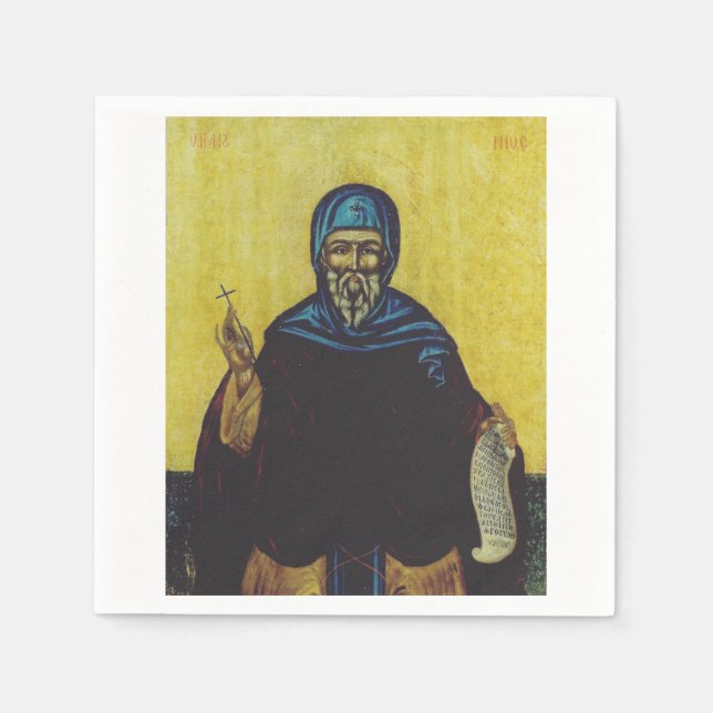 Saint Anthony of Egypt Napkins (Front)