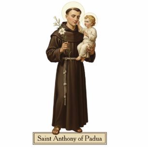Saint Anthony of Padua 2D Statue Statuette