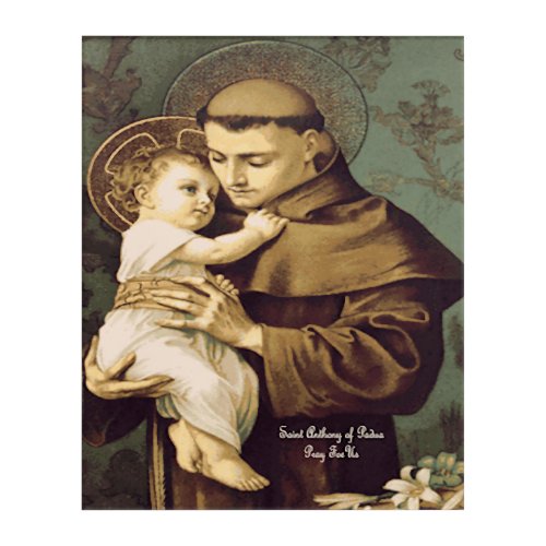 Saint Anthony of Padua Acrylic Print