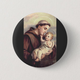Saint Anthony of Padua Button