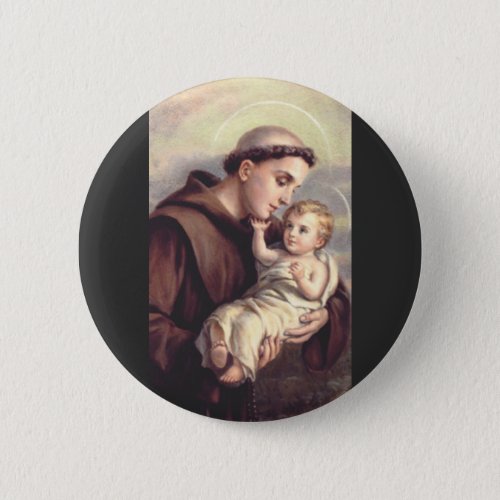 Saint Anthony of Padua Button