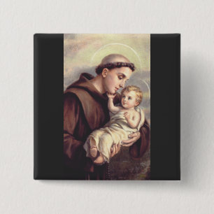 Saint Anthony of Padua Button