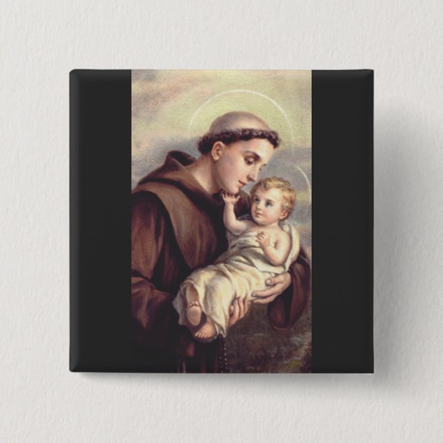 Saint Anthony of Padua Button (Front)