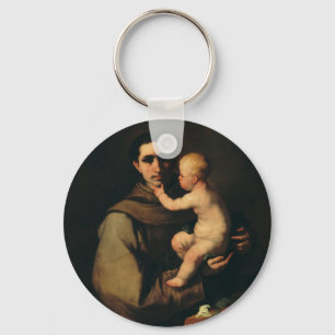 Saint Anthony of Padua by Luca Giordano Keychain