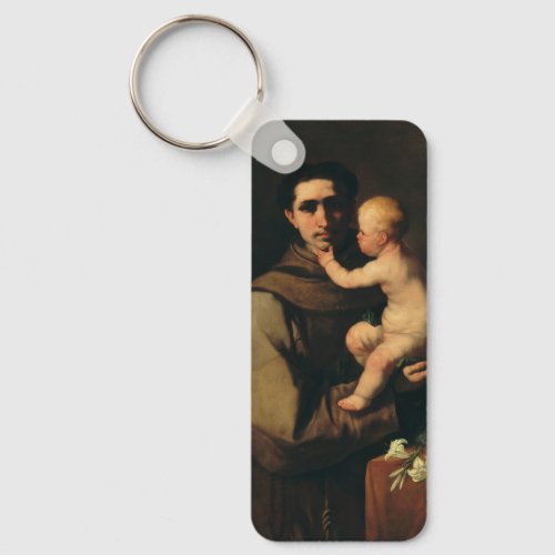 Saint Anthony of Padua by Luca Giordano Keychain