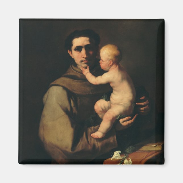 Saint Anthony of Padua by Luca Giordano Magnet (Front)