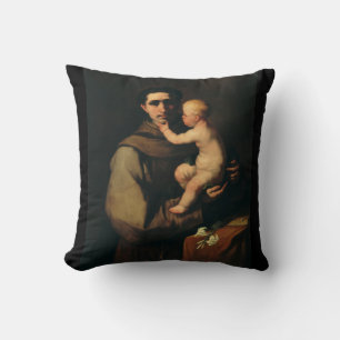 Saint Anthony of Padua by Luca Giordano Throw Pillow